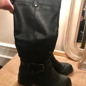 Rampage black tall boots